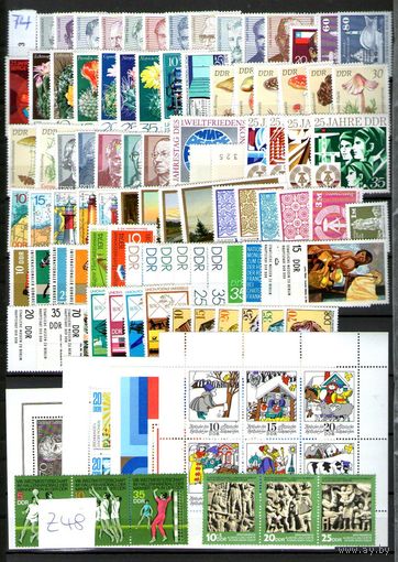 ГДР. ПОЛНЫЙ ГОДОВОЙ КОМПЛЕКТ 1974 года,без наклеек и следов от них!