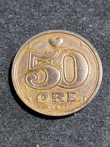 Дания 50 эре 1992