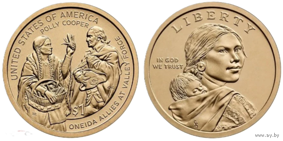 1 доллар 2026 год США (Сакагавея - Полли Купер) Новинка!!!