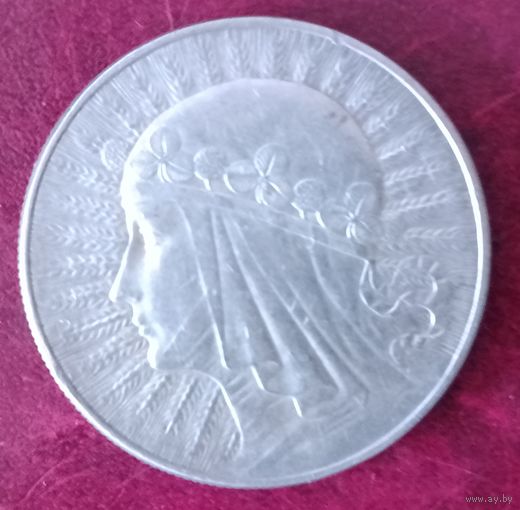 Серебро 0.750! Польша 10 злотых, 1932-1933