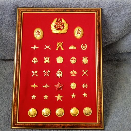 Планшет эмблем Советской Армии