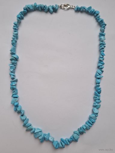 Бусы. Бирюза. Длина 49 см. 70-е годы, СССР
