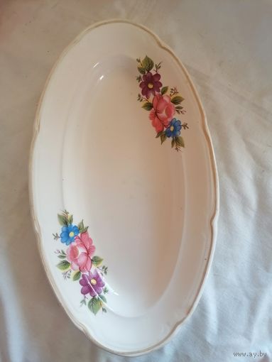 Блюдо овальное Конаково