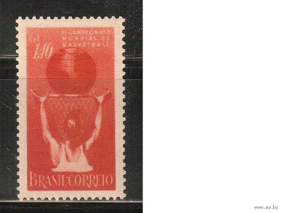 Бразилия -1954(Мих.865)  **  , Спорт, Баскетбол, (одиночка)