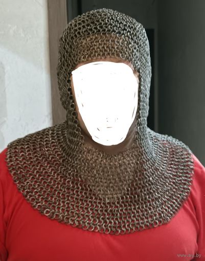 Капюшон рыцарский кольчужный
