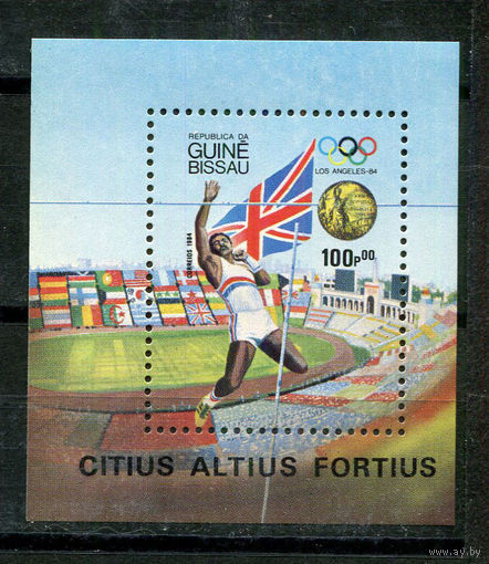 Гвинея-Бисау - 1984 - Победители Летних Олимпийских игр - [Mi. bl. 261] - 1 блок. MNH.  (Лот 78HU)-TG3P27