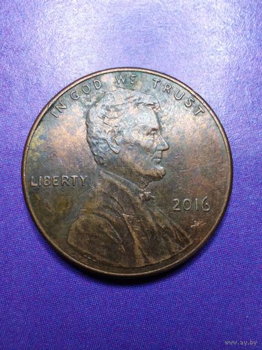 США 1 цент 2016