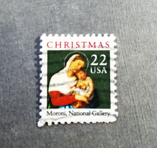 Марка США 1987 год Рождество