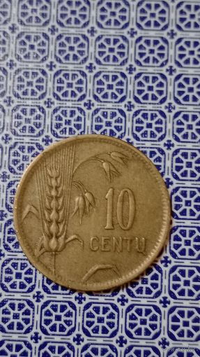 Литва 10 центов 1925