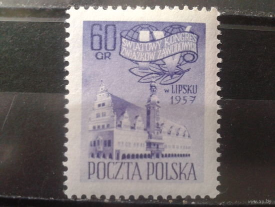 Польша 1957 Ратуша в Лейпциге