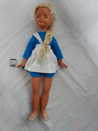 Большая кукла, девочка с косой. СССР