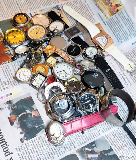 Большой лот часов . С рубля без МЦ. Всё с рубля без МЦ.