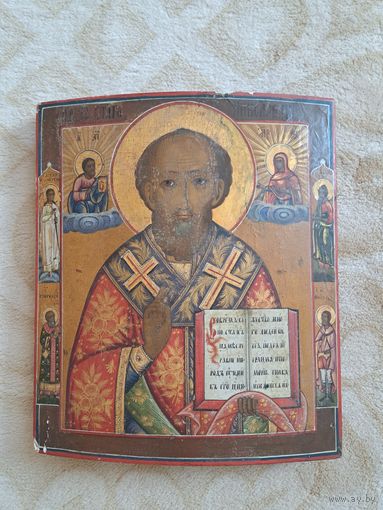 Икона Николай Чудотворец.  Ветка.