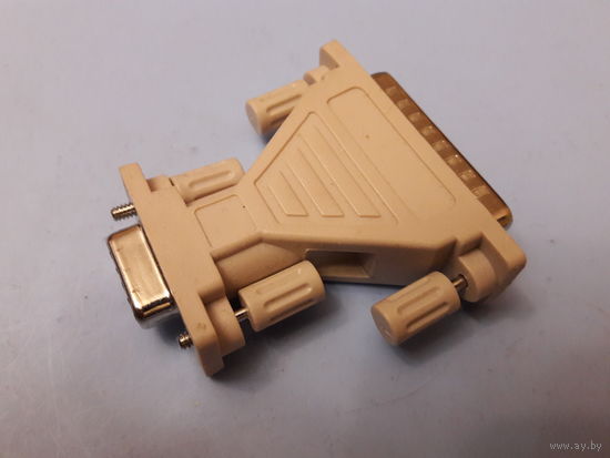Переходник RS-232 COM 24 pin на COM 9 pin (DB25 Male to DB9 Female)
