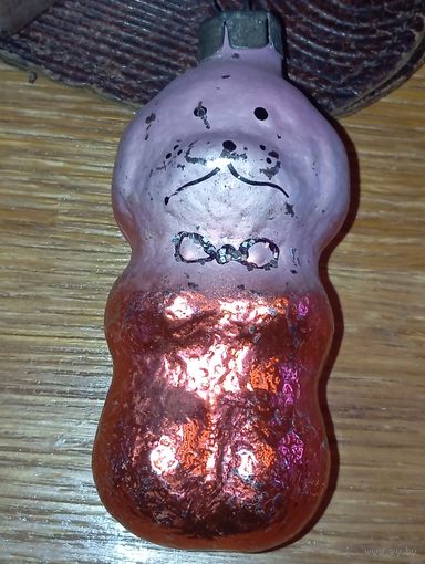 Ёлочная игрушки - Собака , СССР .