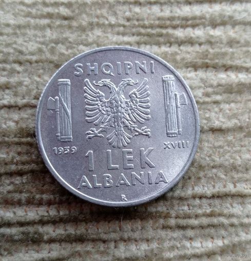 Werty71 Албания 1 лек 1939 Муссолини