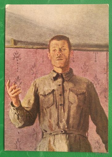 Чепцов Е. Фрагмент катины "Заседание сельской ячейки". 1962 г. Чистая