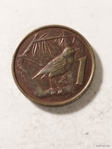 Каймановы острова 1 цент 1972