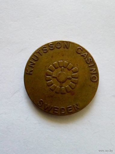 Швеция Игровой жетон казино KNUTSSON,цена снижена.