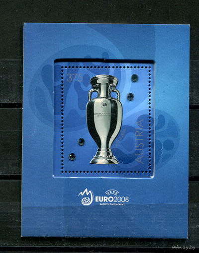 Австрия - 2008 - Чемпионат Европы по футболу (с кристаллами Сваровски) - [Mi. bl. 43] - 1 блок. MNH.  (Лот 35JG)-TG2P23