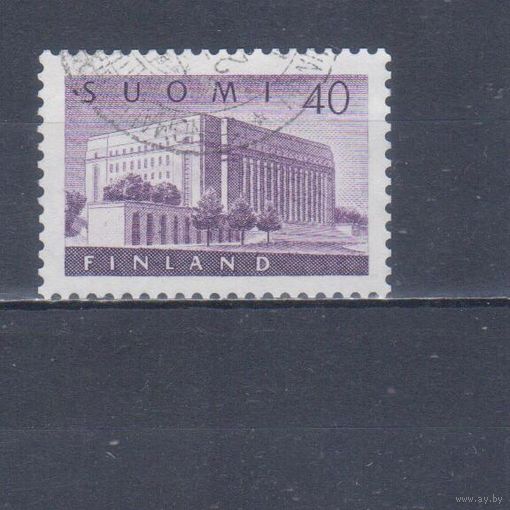 [2383] Финляндия 1956. Культура.Архитектура.Здание парламента. Гашеная марка.