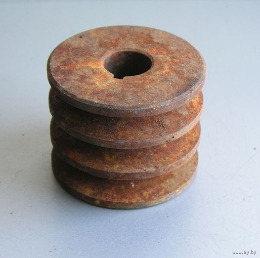 Шкив для электродвигателя тройной стальной вид 2