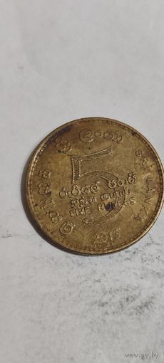 Шри-Ланка 5 рупе 2013