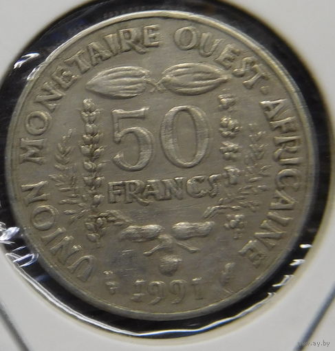 Западная Африка 50 франков 1991 г