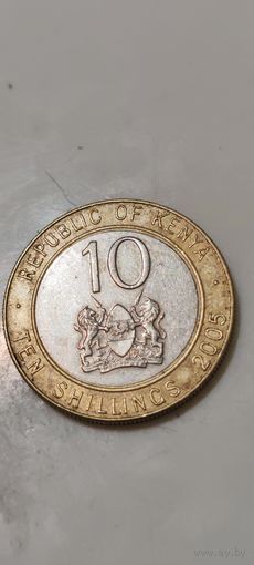 Кения 10 шиллинг 2005