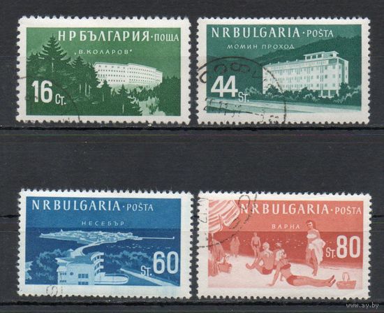 Курорты Болгария 1958 год серия из 4-х марок
