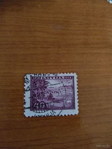 1938 Латвия флора герб концовка (5-2)