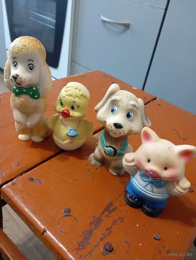 Лот резиновых игрушек СССР