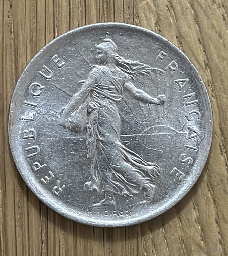 Монета Франции 5 Франков 1971 г.