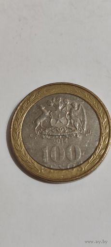 Чили 100 песос 2014