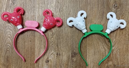 С1рубля!! Обручи на голову с подсветкой. 2шт.