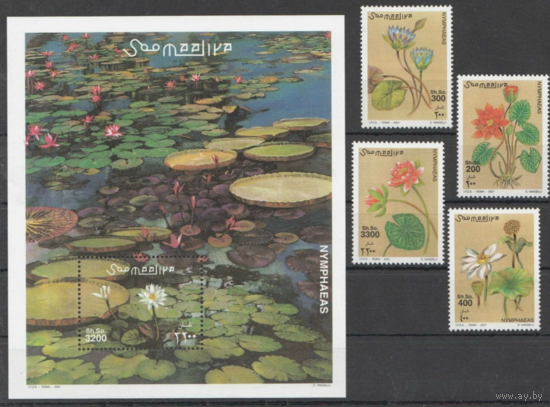 Сомали 2001 Цветы флора MNH