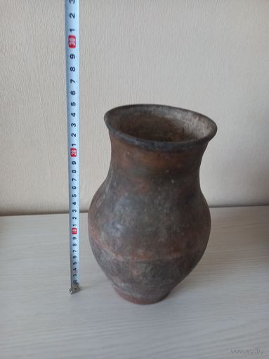 Керамический кувшин горшок, старинный гляк