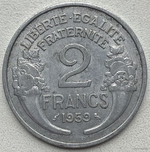 Франция 2 франка 1959 г.