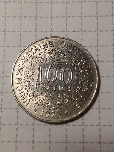100 франков Западная Африка 1975 год