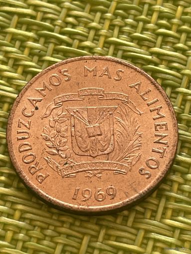 Доминикана 1 сентаво 1969 г ( FAO )