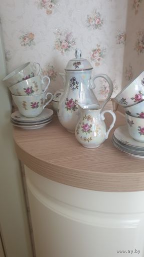 Миниатюрный сервиз Роза ГДР