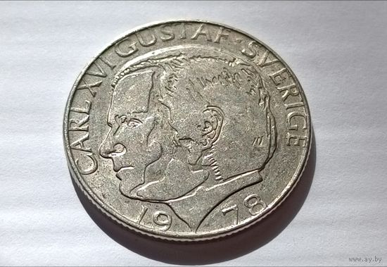 Швеция. 1 крона 1978 года