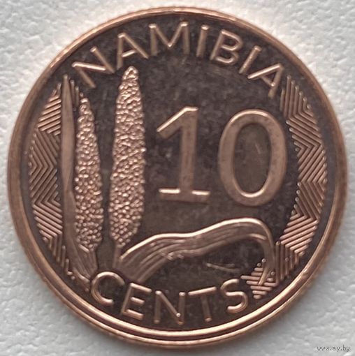 Намибия 10 центов 2025 г.