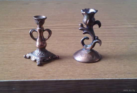 Два подсвечника (миниатюра, односвечник Мак). (возможен обмен)