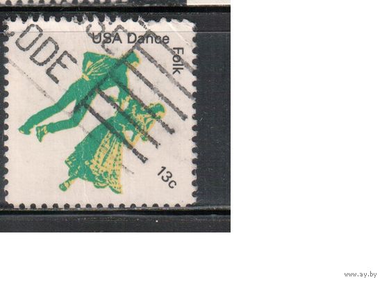 США-1978, (Мих.1338) , гаш. , Культура, Танцы
