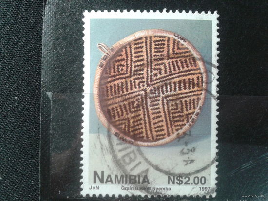 Намибия, 1997. Плетение корзин