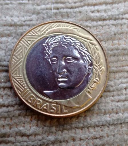 Werty71 Бразилия 1 реал 2003 Биметалл