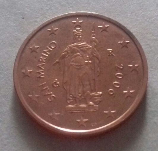 2 евроцента, Сан-Марино 2006 г., AU