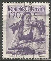 Австрия. Национальные костюмы. Нижняя Австрия. 1949г. Mi#913.