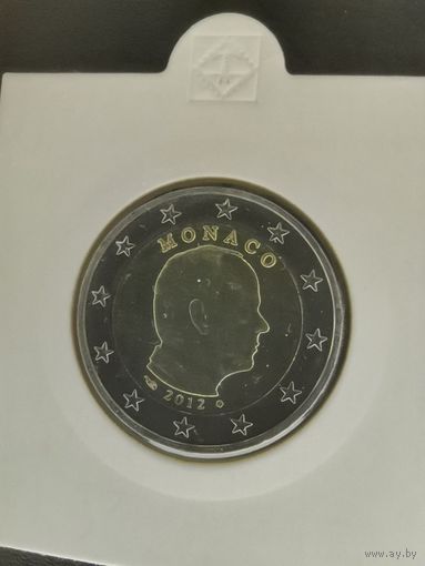Монако 2 евро 2012 UNC Альберт II